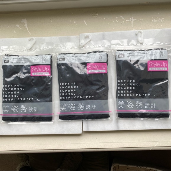 NWT x 7 Assorted Uniqlo, Maidenform Black and Wine Camisole Tank Tops - Picture 8 of 8